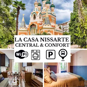  Appartement La Casa Nissarte - Centre Pres Gare - Wifi -parking , Confort Et Cosy France